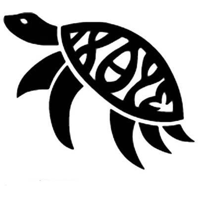 Simple Turtle Design Water Transfer Temporary Tattoo(fake Tattoo) Stickers NO.11663